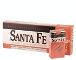 Swisher International Santa Fe Filtered Cigars Strawberry, image of a box of strawberry-flavored filtered cigars. Swisher International Santa Fe Filtered Cigars Strawberry, image of a box of strawberry-flavored filtered cigars.
