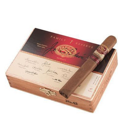 Padron 1926 Series Family Reserve 45 Maduro Cigars 10Ct. Box, featuring a cigar resting on the wooden box with its label visible.