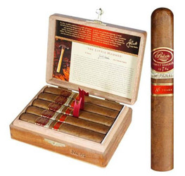 Padron 1926 Series Family Reserve 85 Natural Cigars 10Ct. Box, featuring a wooden box containing 10 cigars and one loose cigar standing separately. Padron 1926 Series Family Reserve 85 Natural Cigars 10Ct. Box, featuring a wooden box containing 10 cigars and one loose cigar standing separately.
