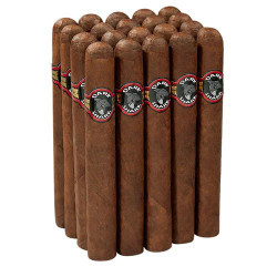 Dark Shark Toro Cigars 20Ct. Pack, a display of 20 premium cigars with dark brown wrappers arranged vertically.