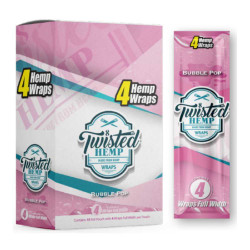 Twisted Hemp Wraps Bubble Pop 15 Pouches of 4