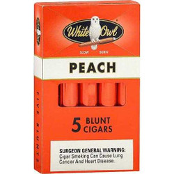 White Owl Blunts Cigars Peach 5/5Ct