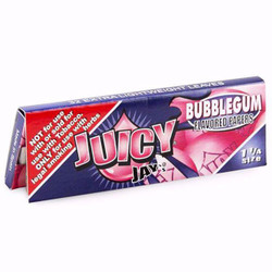 Juicy Jay Rolling Papers Bubble Gum 1 1/4 24Ct, colorful packaging with bubble gum flavor and 1 1/4 size rolling papers. Juicy Jay Rolling Papers Bubble Gum 1 1/4 24Ct, colorful packaging with bubble gum flavor and 1 1/4 size rolling papers.