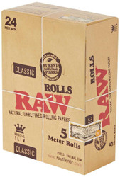 RAW Rolling Papers 5 Meter Rolls KingSize Slim