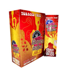 Royal Blunts Blunts N Roses Sweet Cherry 25Ct, packaging of tobacco-free infused wraps with rose petal design and cherry flavor illustration.