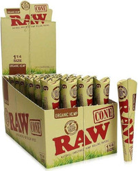 Raw Organic Hemp Cones 1 1/4 32 Packs