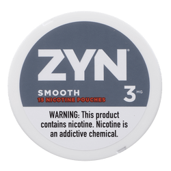 Zyn Nicotine Pouches Smooth 3 Mg 1/5 Tins Zyn Nicotine Pouches Smooth 3 Mg 1/5 Tins