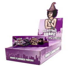 Lion Rolling Circus 1 1/4" Grape Rolling Papers Lion Rolling Circus 1 1/4" Grape Rolling Papers