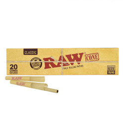 RAW Classic Rolling Papers Cones 70/45 20ct RAW Classic Rolling Papers Cones 70/45 20ct