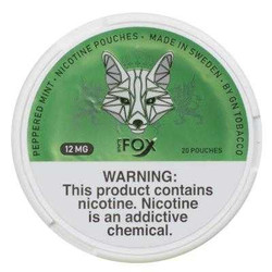 White Fox Peppered Mint All White Nicotine Pouches 5Pk/20 12mg