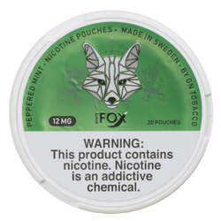 White Fox Peppered Mint All White Nicotine Pouches 5Pk/20 12mg White Fox Peppered Mint All White Nicotine Pouches 5Pk/20 12mg