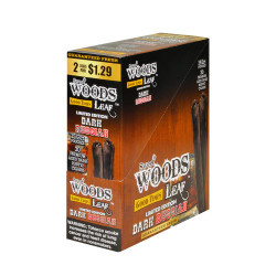 Good Times Sweet Woods Dark Russian 15 Pouches of 2, product packaging with dark rustic cigar images and branding details. Good Times Sweet Woods Dark Russian 15 Pouches of 2, product packaging with dark rustic cigar images and branding details.