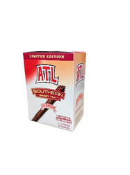 Altadis Backwoods Southern ATL Southern Sweet Tea Limited Edition Cigars 8/5Ct, display box featuring red, beige, and white packaging with branding and limited edition label.