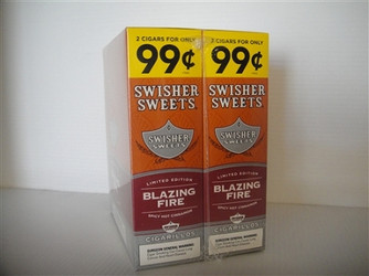 Swisher Sweets Foil Cigarillos Blazing Fire 30 Pouches of 2 Swisher Sweets Foil Cigarillos Blazing Fire 30 Pouches of 2