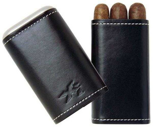 XIKAR ENVOY 3 CIGAR CASE BLACK