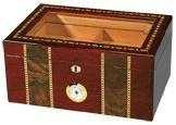 Pompeii - 100 Cigar Glasstop High Gloss Inlay Humidor