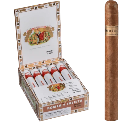 Romeo Y Julieta 1875 Churchill Tubos EMS 10 Ct. Box