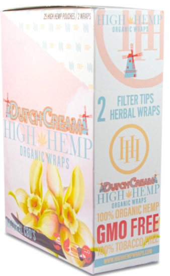 High Hemp Organic Wraps Dutch Cream 25Ct/2