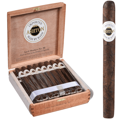 Ashton Aged Maduro Cigar #30 Lonsdale 25 Ct. Box