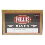 Altadis Phillies Blunt Cigars Chocolate Box, packaging of cigars with a chocolate flavor label