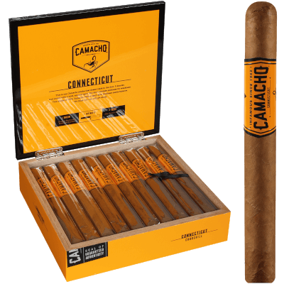 Camacho Connecticut Churchill 20 Ct. Box 7"X48