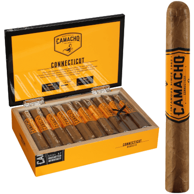Camacho Connecticut Cigars Robusto 20 Ct. Box 5"X50