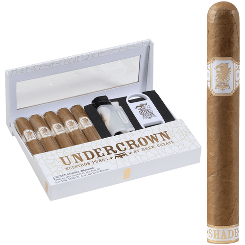 Undercrown Cigars Ct Shade Gran Toro Gift Set 5 Ct. Box W/cutter And Lighter