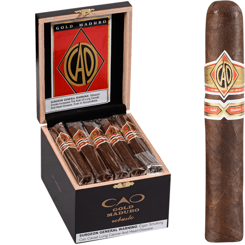 CAO Cigars Gold Label Maduro Robusto 20 Ct. Box 5.00X50