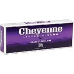 Cheyenne International Cheyenne Filtered Cigars Grape, box of grape-flavored filtered cigars with purple and white packaging.