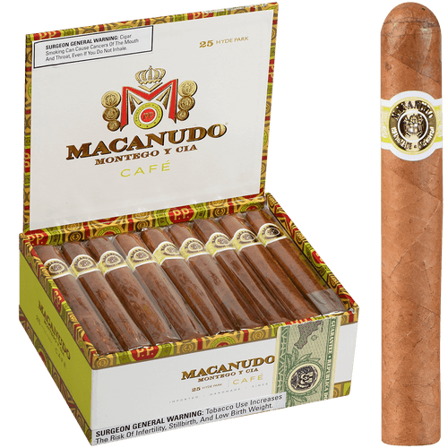 Macanudo Cigars Cafe Hyde Park 25 Ct. Box 5.50X49