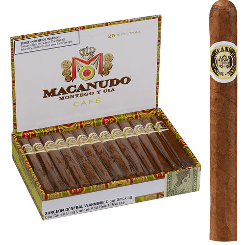 Macanudo Cigars Cafe Petit Corona 25 Ct. Box 5.00X38
