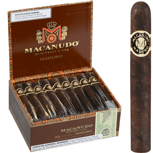 Macanudo Cigars Maduro Hyde Park 25 Ct. Box 5.50X49