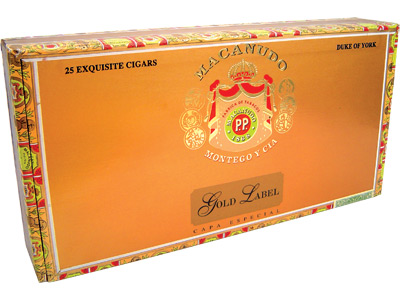 Macanudo Cigars Gold Label Duke Of York 25. Ct Box 5.25X54