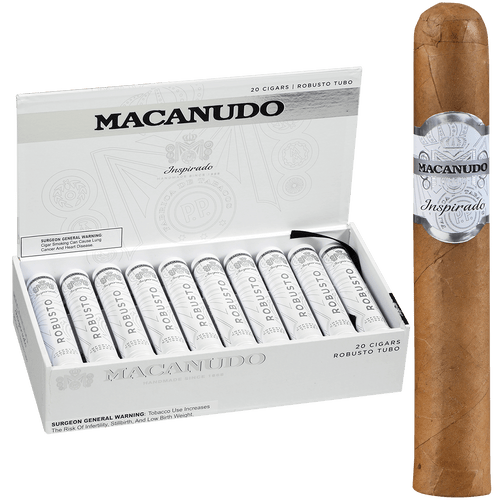 Macanudo Cigars Inspirado White Tubo 20 Ct. Box 5.00X50