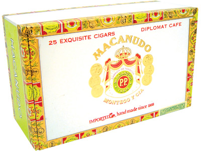 Macanudo Cigars Cafe Diplomat 25 Ct. Box 4.50X38/60/44
