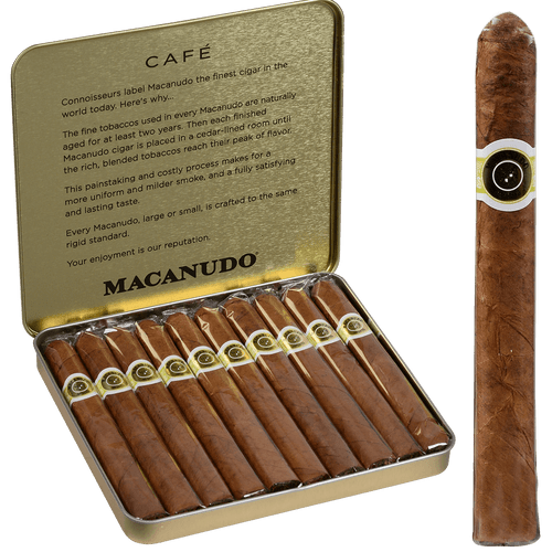 Macanudo Cigars Cafe Ascots 10/10 Tins 4.19X32