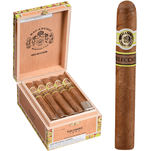 Macanudo Cigars Cafe Seleccion Wilshire Toro 15 Ct. Box 6.00X54