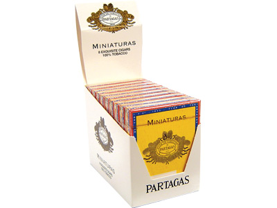 Partagas Cigars Miniature 10/8 Packs 3.75X24