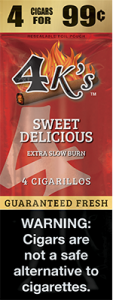 4 Kings Cigars Sweet Delicious 15 Pouches of 4