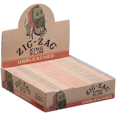 Zig Zag Unbleached King Size Slim Papers 24ct