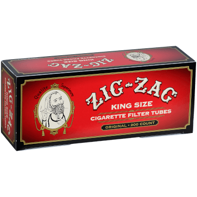 Zig Zag Cigarette Tubes King Size 200 Ct. Box