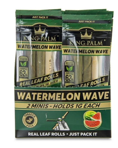 King Palm Wraps Mini Watermelon Wave 20Ct/2