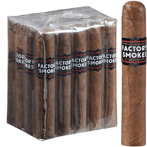 Factory Smokes Cigars Sweets Robusto 20 Ct. Bundle 5.00x54, Pack of 20 natural brown cigars with black and red label.