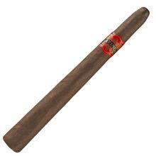 La Finca Pyramide Cigars 20Ct. Bundle, image of a single cigar with a tapered shape and a red band on its dark brown wrapper.