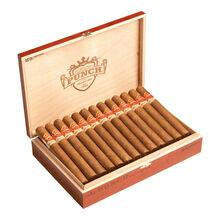 Punch Grand Cru Britania Cigars Toro 25 Count Box, open wooden cigar box filled with neatly arranged cigars.