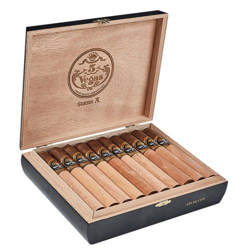 5 Vegas Series 'A' Archetype Cigars 20ct. Box, premium wooden cigar box containing 20 cigars with protective bands.