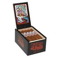 Comfortably Numb by Espinosa Vol. 1 Toro Cigars 20Ct. Box, an open cigar box displaying cigars with a colorful lid design and the product name printed on the side.
