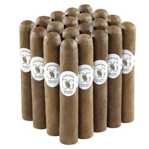 Casa de Garcia Belicoso Maduro Cigars 20 Ct. Pack, a box of 20 robust cigars with a dark Maduro wrapper, arranged in a grid pattern with labels on each cigar.