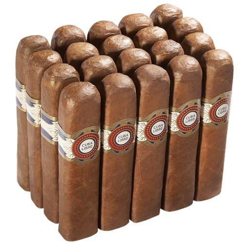 Cuba Libre The Brute Cigars 20Ct. Pack, a box of 20 thick, brown cigars with the Cuba Libre logo on the band.