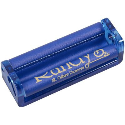 RAW Randys Rolling Machine 70MM, blue rolling machine for hand-rolling cigarettes.